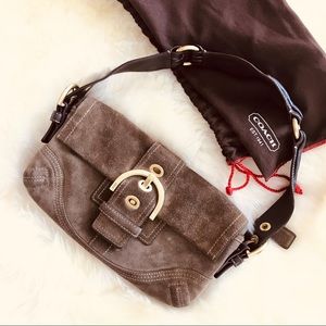 COACH suede purse 💕
